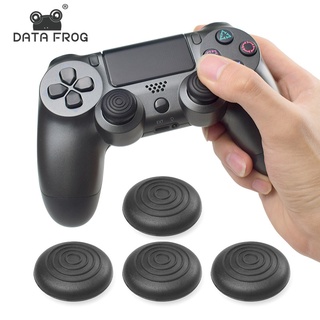 DATA FROG 4 cái Silicone Analog Ngón cái Gậy Caps Ngón cái Tay cầm cho PS4 / Xbox One 360 / PS3 Bộ điều khiển Ngón cái Bao phủ miếng đệm cao su