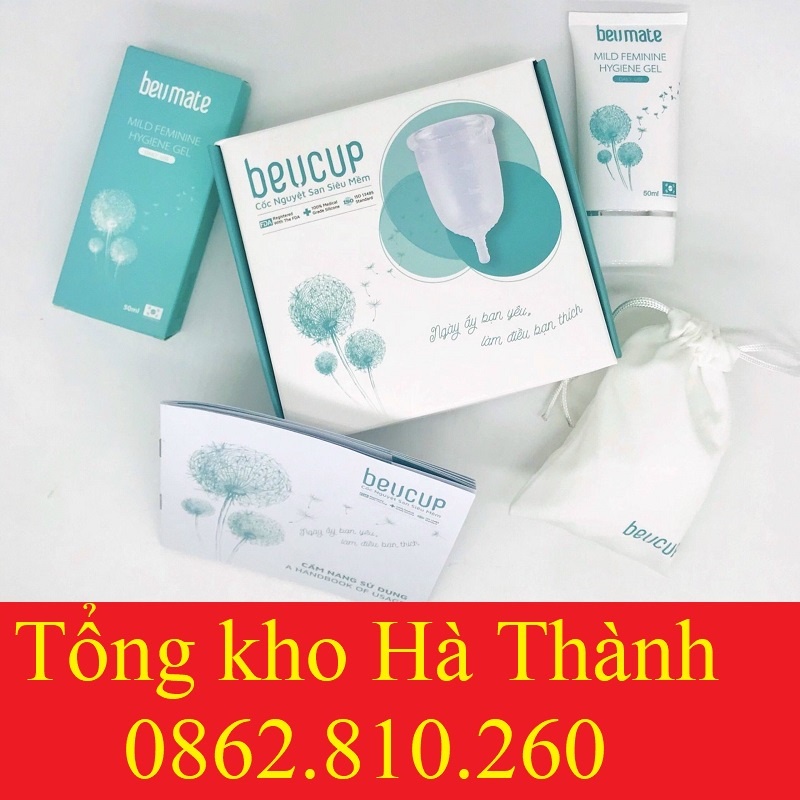 ✅Cốc Nguyệt San BeUcup Silicol Y Tế Wacker Đức Siêu Mềm, Đạt Chuẩn FDA Hoa Kỳ, Hàng Chính Hãng 👍[Freeship] ❤️