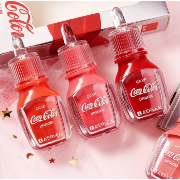 Hot!! Son Kem Tint Coca Cola CC Lip Gloss Hàng Nội Địa Trung