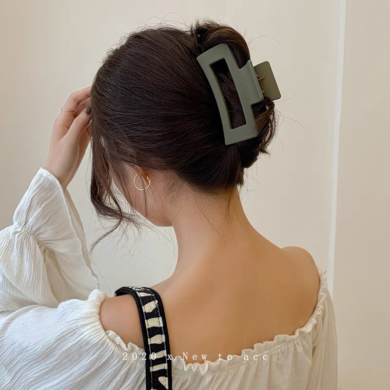 Kẹp Tóc Hình Vuông Cỡ Lớn Phong Cách Hàn Quốc Thời Trang Cho Nữ