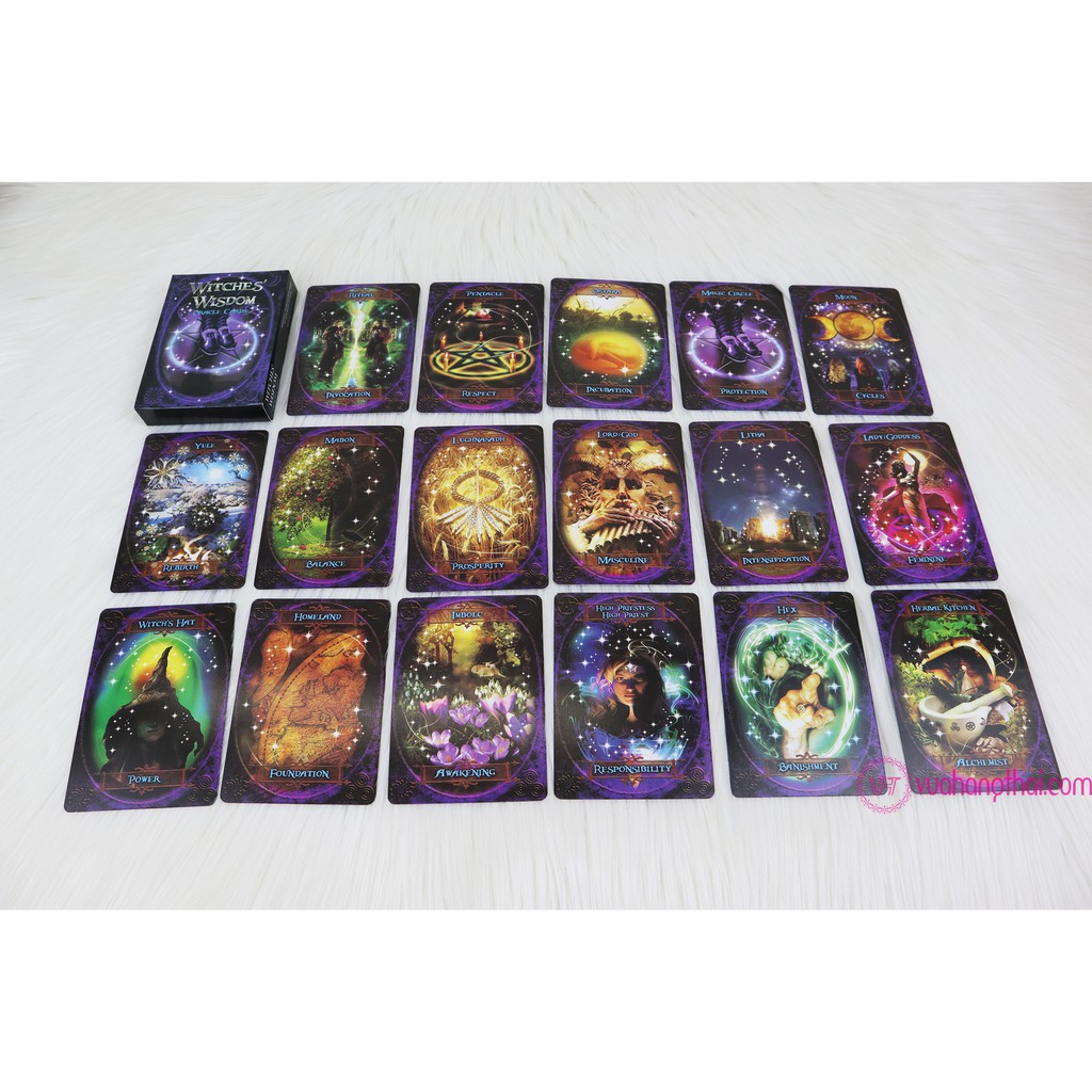 Bộ Bài Bói Witches Wisdom Oracle Cards Tarot cao cấp