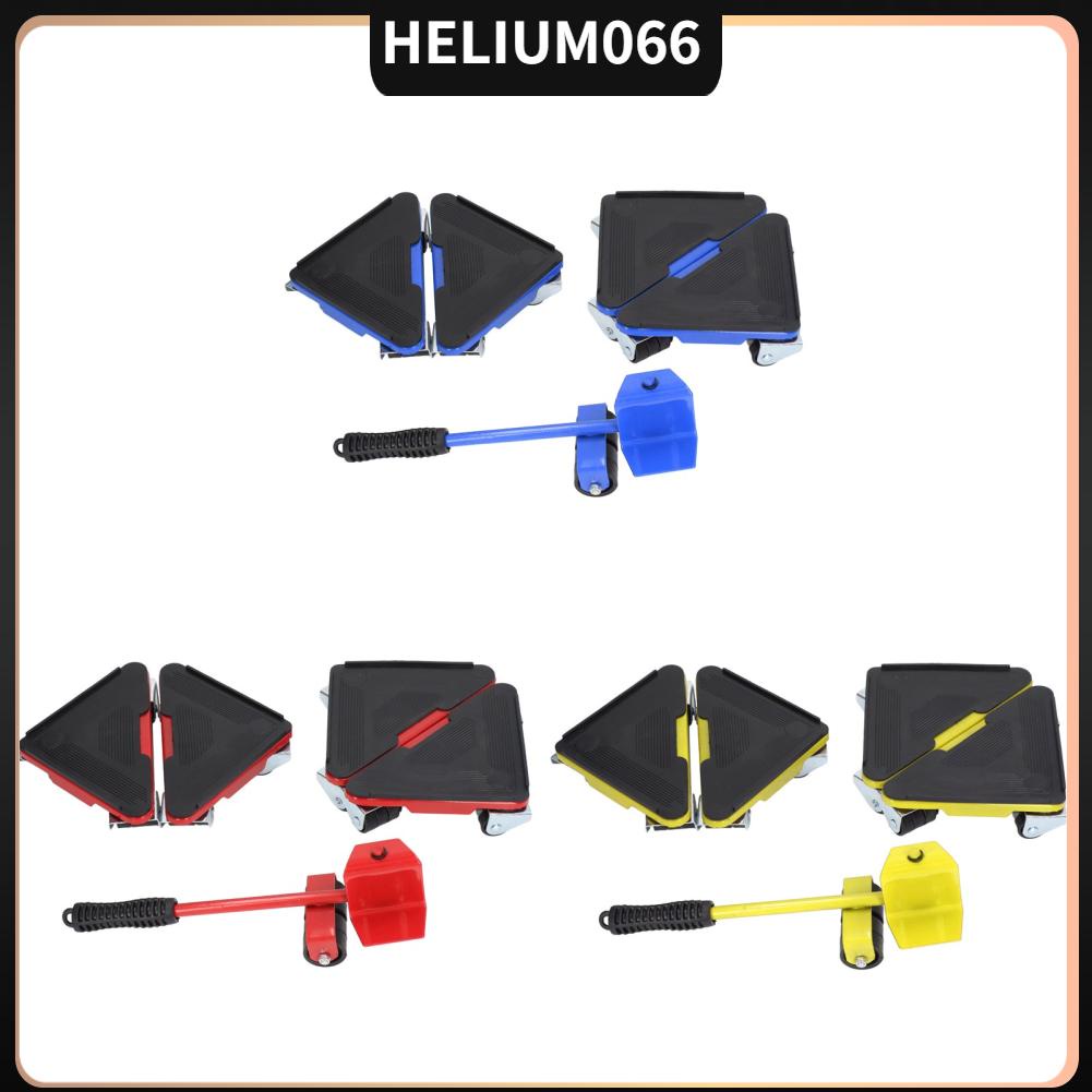 5 cái Đồ nội thất nâng Mover Bánh xe đa năng Dolly 300kg Vòng bi cho tủ bàn ghế sofa Helium066