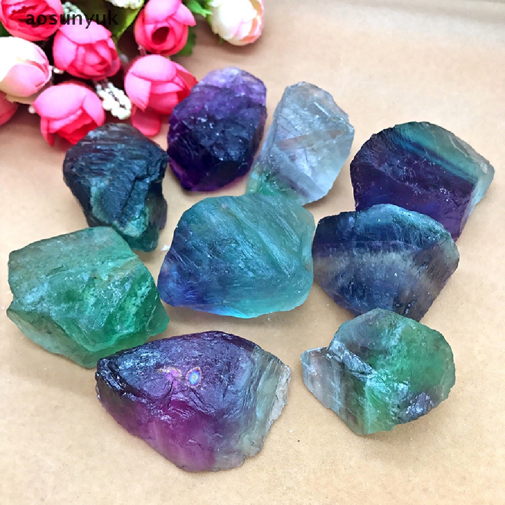 Đá Fluorspar Thạch Anh Tự Nhiên Hình Cầu Pha Lê Fluorite Chữa Lành