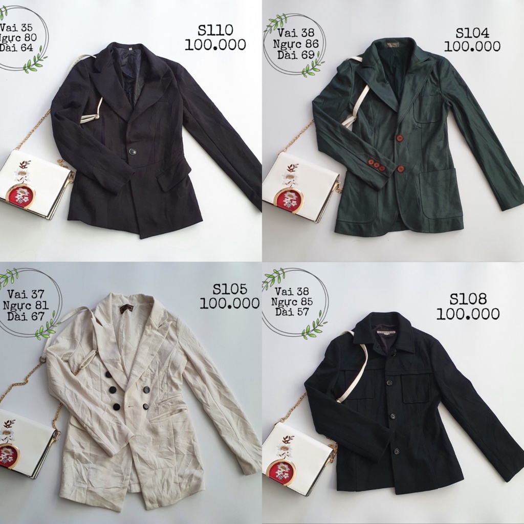 Vest blazer nữ 2hand đồng giá 100k