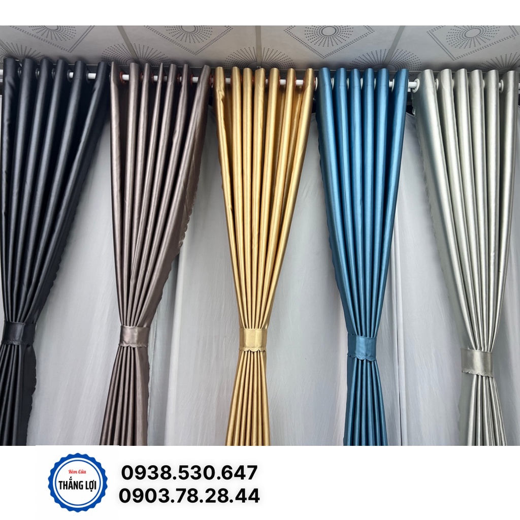 Rèm cửa sổ phòng ngủ , chống nắng 95% , màn vải treo tường trang trí decor cửa chính loại 1