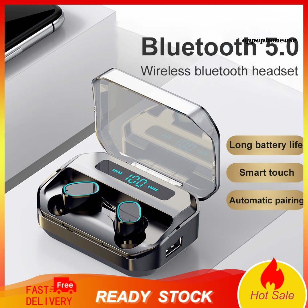 Tai Nghe Nhét Tai Không Dây Bluetooth 5.0 Kỹ Thuật Số Oppo_M8