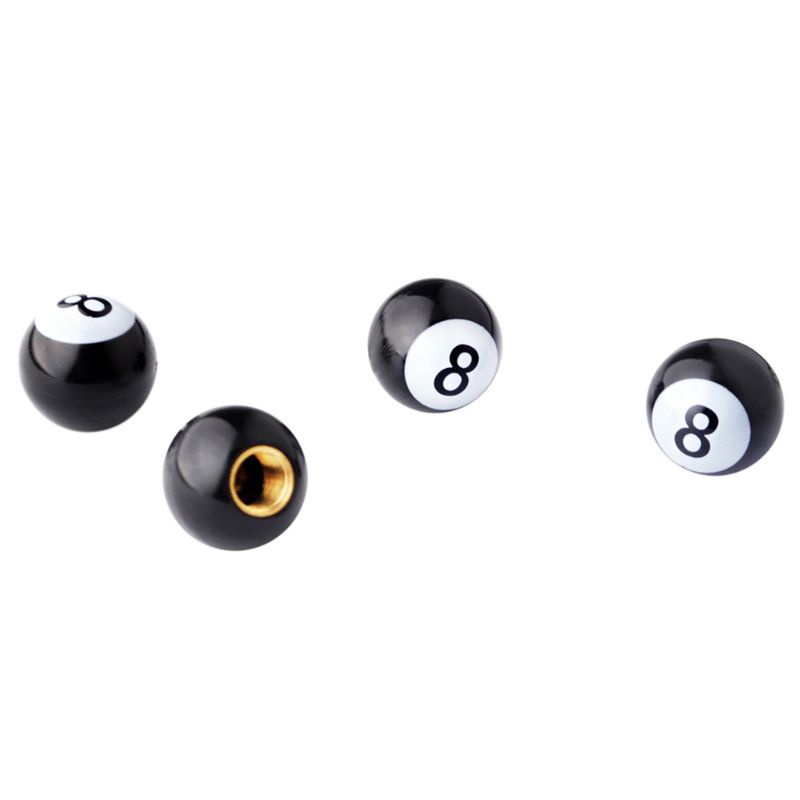 Nắp Van Bánh Xe Hơi / Xe Tải Hình Số 8 Màu Đen Thông Dụng