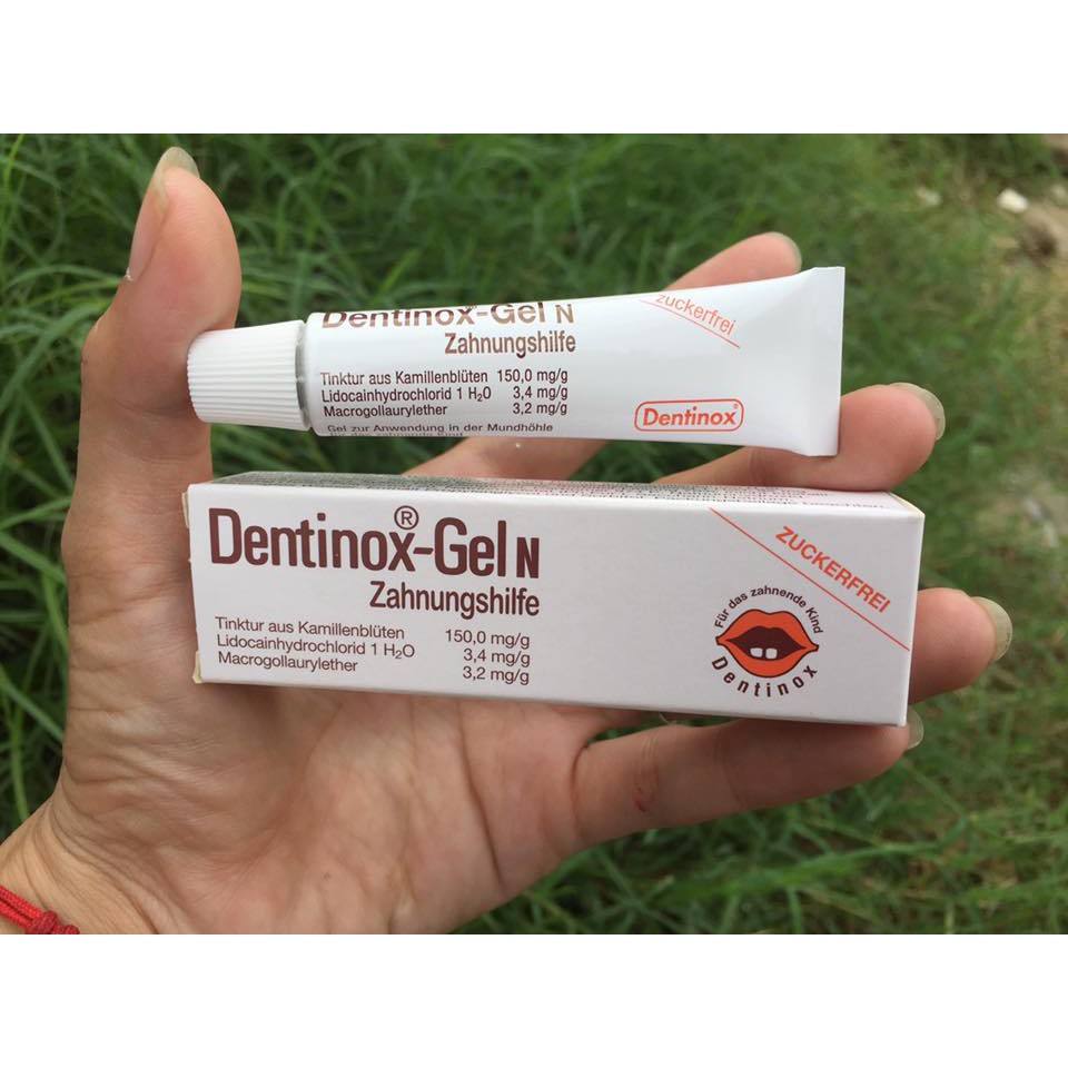 Gel Bôi Giảm Đau Khi Bé Mọc Răng Dentinox-Gel N 10g [Đức]