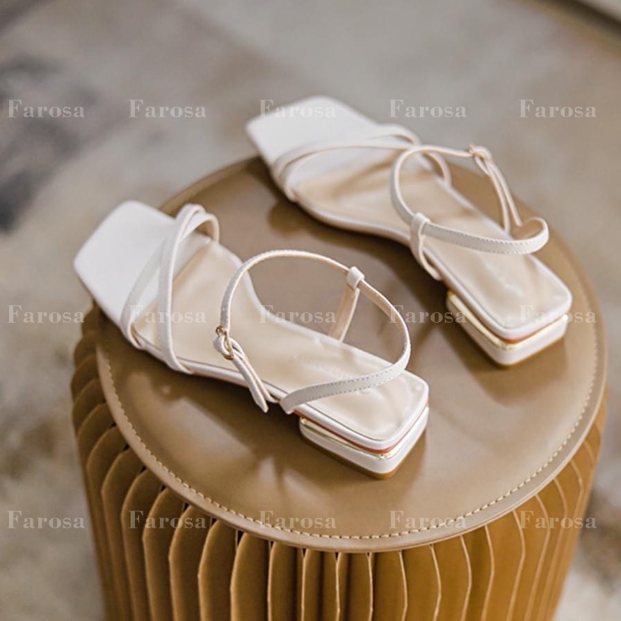 Dép sandal quai hậu dây mảnh đế 2cm phong cách sang chảnh mac TG55