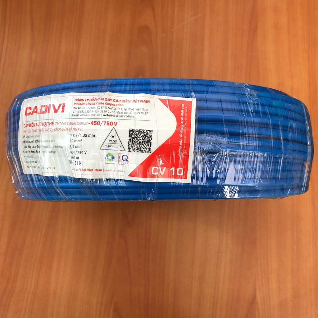 Dây điện đơn cadivi Cv 1.5, 2.5, 4.0, 6.0, 8.0, 10 mm2