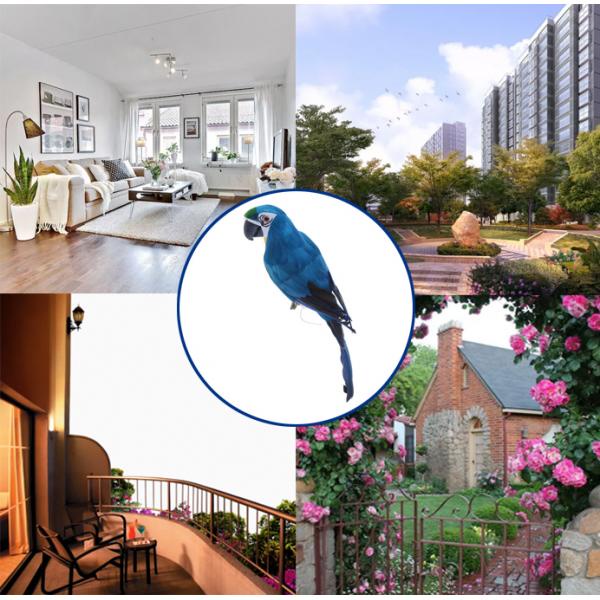 Chim vẹt giả cỡ lớn 45cm dùng trang trí sân vườn