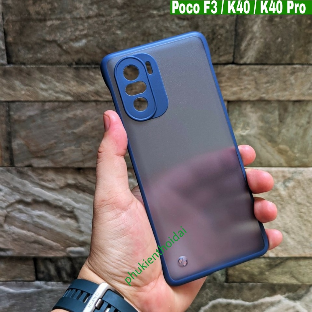 ỐP REDMI K40 / K40 PRO / POCO F3 NHÁM MỜ SIÊU MỎNG NỬA CẠNH