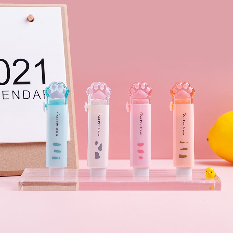 1 Cục Tẩy Bút Chì Mini Hình Chân Mèo Dễ Thương C6741