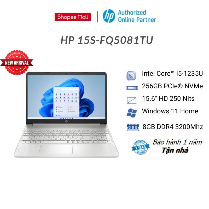 Laptop HP 15s-fq5081TU/ fq5079TU