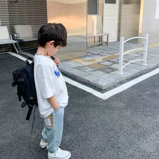 Quần Jean Dài Mỏng Dáng Rộng Phong Cách Phương Tây Thời Trang Mùa Hè Mới Cho Bé Trai