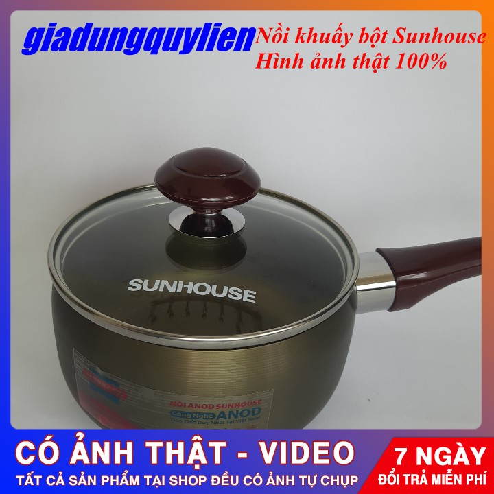 Nồi Nấu Bột SunHouse , Nấu Cháo nhôm cao cấp Cho Bé [Hình Thật 100%]