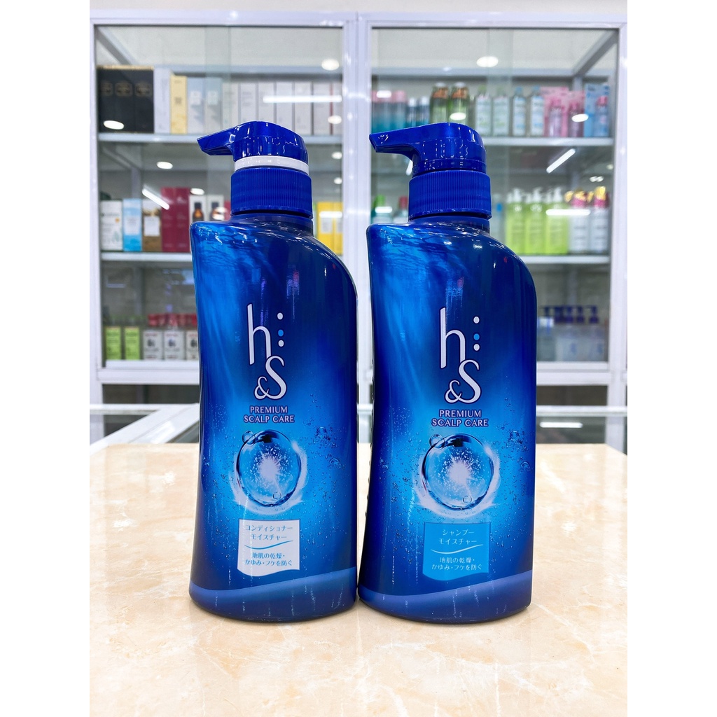 BỘ DẦU GỘI VÀ XẢ HS XANH ĐẬM NGĂN GÀU 370mlx2 Mẫu Mới