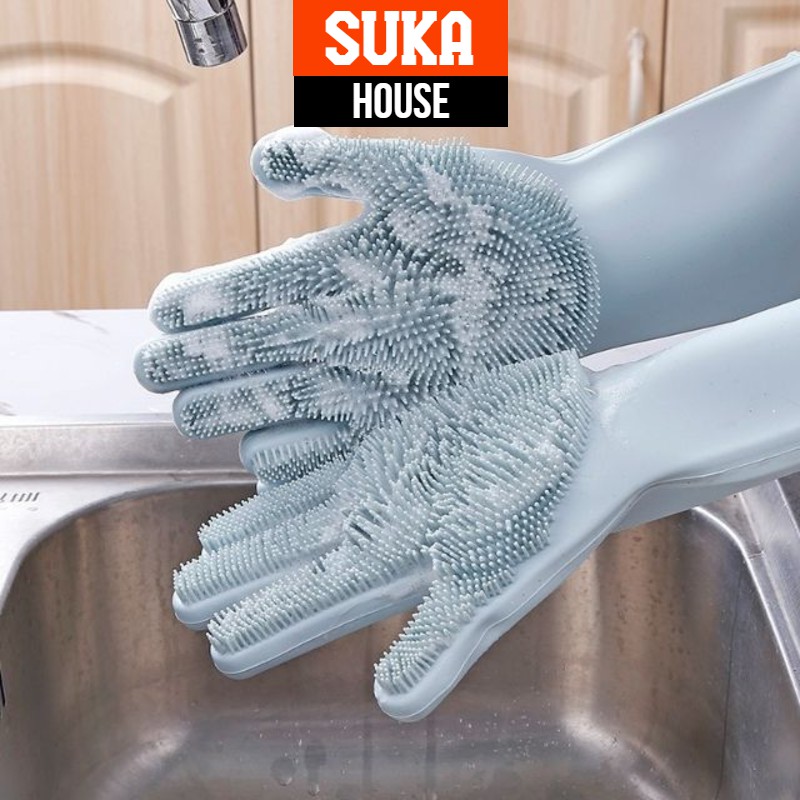 Bao Tay Rửa Chén Silicon Vệ Sinh Nhà Cửa SUKAHOUSE H207