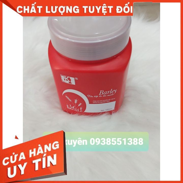 DẦU HẤP KEM Ủ LÚA MẠCH - BARLEY RED REPAIR HAIR TREATMEN - 1000ML  FREESHIP  PHỤC HỒI ,GIỮ MÀU SIÊU THƠM MỀM MƯỢT TÓC