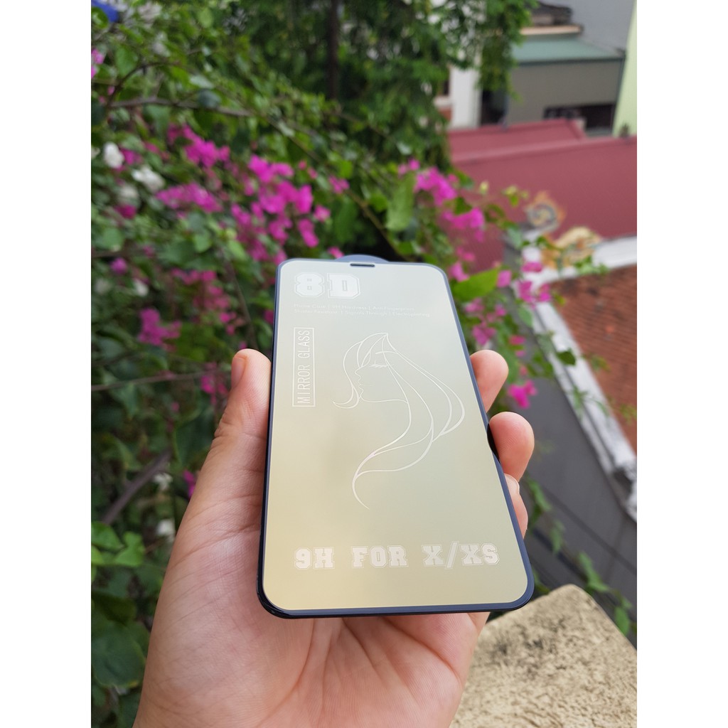 Kính Cường Lực Tráng Gương Full Màn IPHONE X/ XS/ XS MAX Chính Hãng