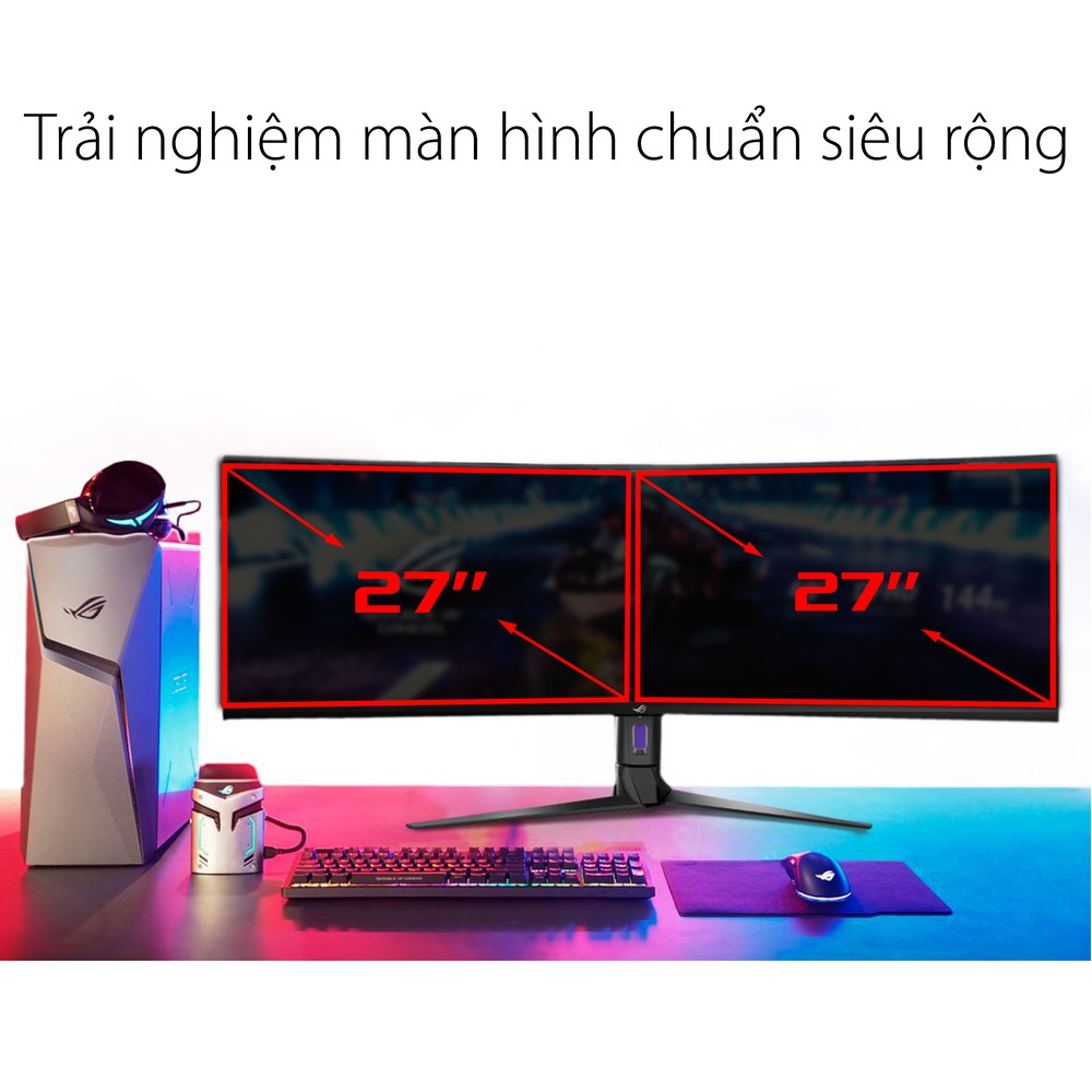 Màn hình cong Asus ROG Strix XG49VQ 49&quot; VA 144Hz Hàng Chính Hãng