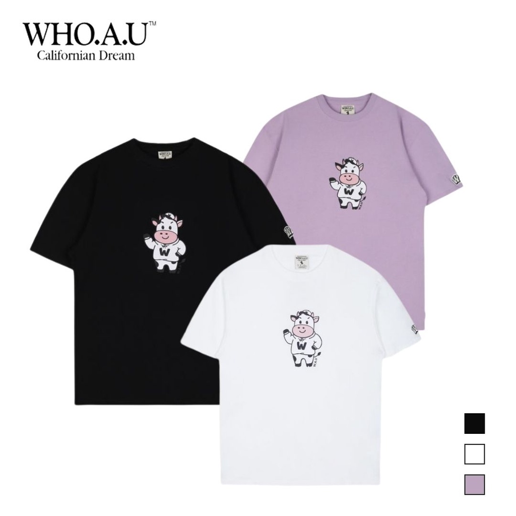 Áo phông WHOAU WHRPB2485U in hình con bò