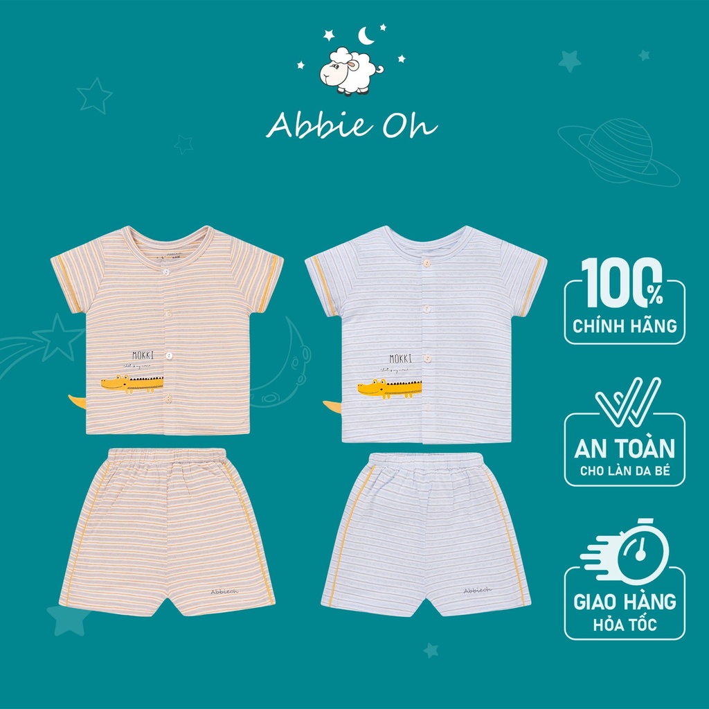 Bộ quần cộc tay cho bé đồ bộ bé trai | ABBIEOH | 3 - 24 tháng | BO401