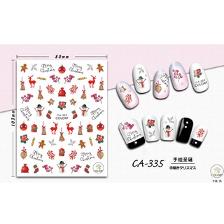 Sticker noel & Decal dán móng tay