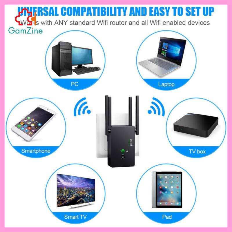 Bộ Khuếch Đại Tín Hiệu Wifi Không Dây Chuyên Dụng Chất Lượng Cao Đen | BigBuy360 - bigbuy360.vn