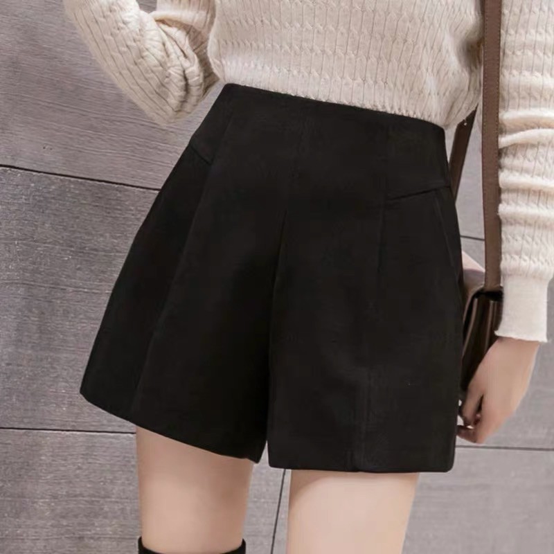 Quần Short Dạ Lưng Cao mềm dày đẹp ấm