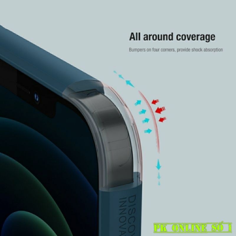 Ốp Lưng Nhám Chống Vân Tay Nillkin Frosted Shield Cho IP 12,13 pro max