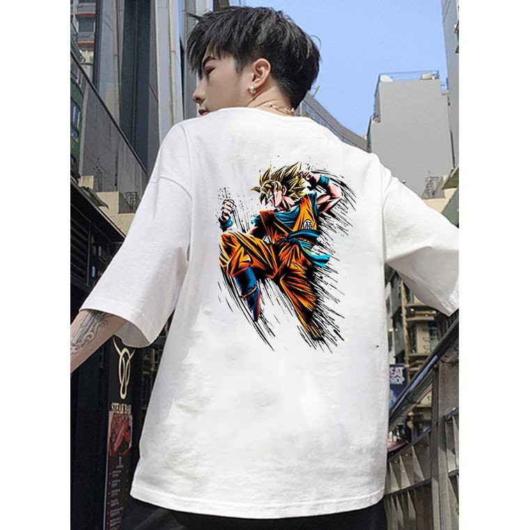 Áo thun unisex độc lạ goku cá tính form rộng vải dày mịn 2019T1814