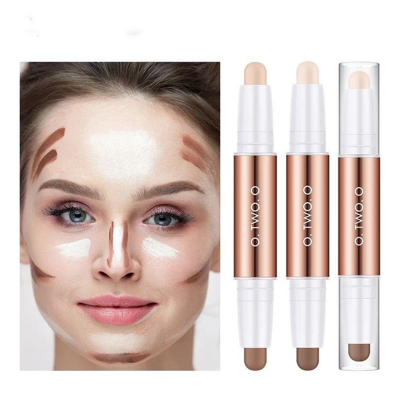 [Hàng mới về] Thỏi che khuyết điểm highlight tạo khối O.TWO.O 2 trong 1 lâu trôi tự nhiên không chứa dầu