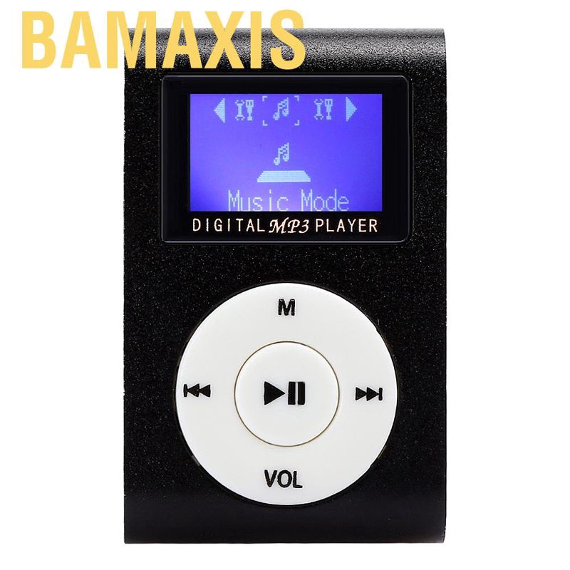 Máy Nghe Nhạc Mp3 Bamaxis 1.8inch Mini Có Kẹp Gắn Tai Nghe