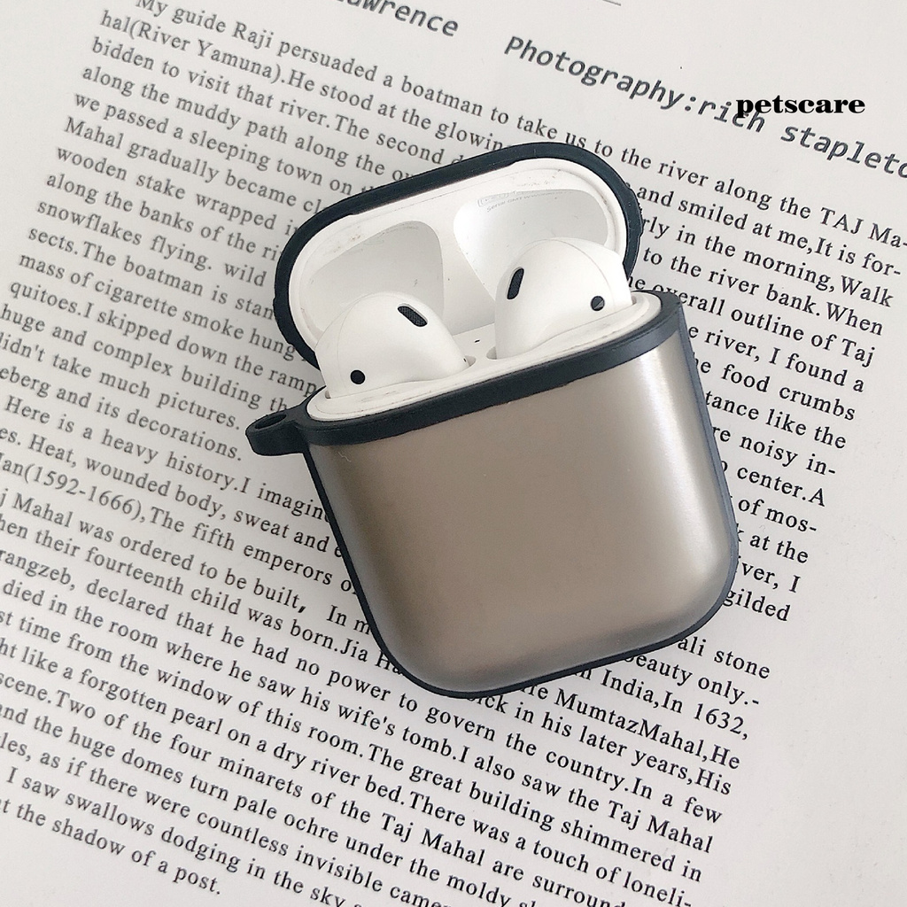 Vỏ Bảo Vệ Hộp Sạc Tai Nghe Airpods 1 / 2 Bằng Silicon Mềm Có Thể Giặt Được