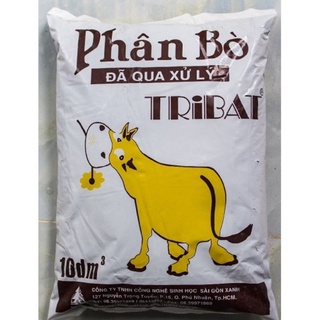 Phân bò khô tribat, phân bò đã qua xử lý tribat bao 10dm3