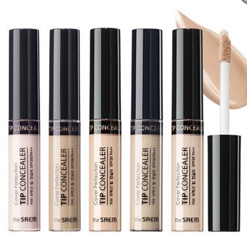 Kem che khuyết điểm The Saem Cover Perfection Tip Concealer 6.5g che phủ hoàn hảo