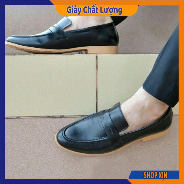 Giày Tây Nam Khắc Cánh Én Lịch Lãm Sang Trọng