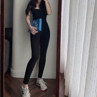 Quần legging nữ hello full hộp siêu co dãn, quần legging nữ dáng dài cạp bản to