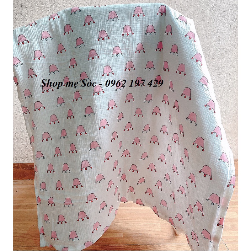 Chăn Xô Trần Bông BABYBEE Cho Bé Dầy Dặn Ấm Áp - Kích Thước 1m*1.2m