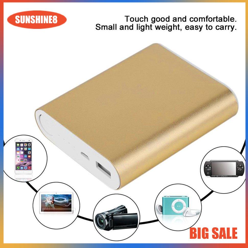 【SUN】[NEW]10400mAh USB External Backup Battery Charger 4*18650 Battery Power Bank Case