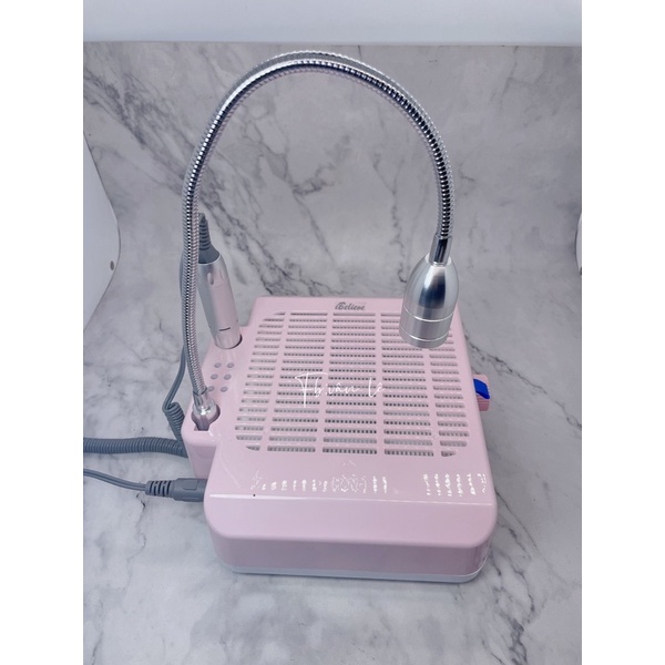 máy mài móng 3 in 1 máy hút bụi mài móng đèn led ibelive