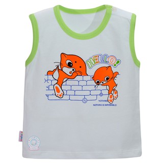 [CAO CẤP][8-29KG] Áo Sát Nách Cho Bé Cotton Hello B&B