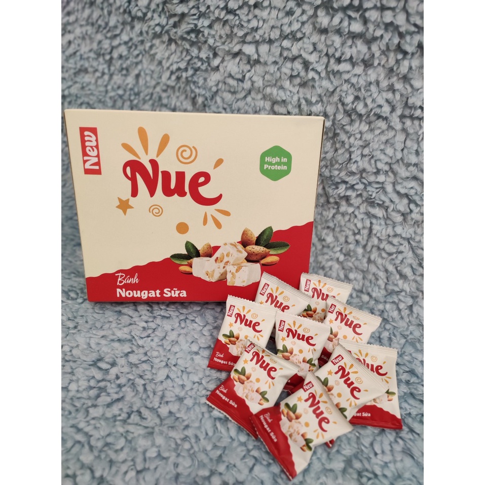 1 THÙNG 24 HỘP NOUGAT SỮA 210G/HỘP - KẸO HẠT - BÁNH HẠNH PHÚC