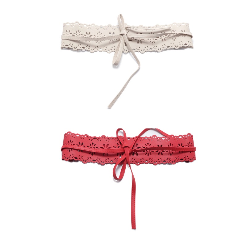 Thắt Lưng Da Bản To Đục Lỗ Thời Trang Cho Nữ