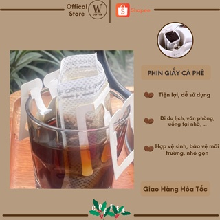 Combo 50 phin giấy cà phê mang đi du lịch, đi làm văn phòng W1coffee