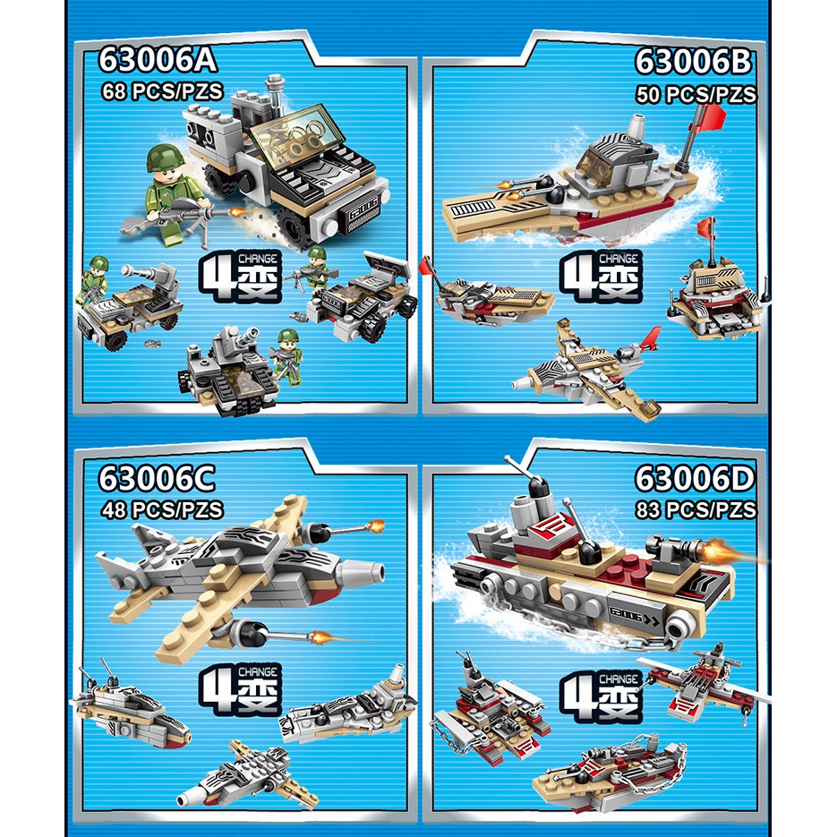 Bộ đồ chơi lego Tàu Chiến hạm hải quân gồm Thuyền Thiết Giáp Hạm, Máy Bay