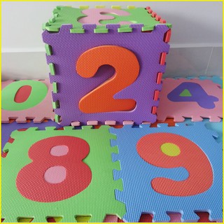 Thảm xốp cho bé chữ số (bộ 10 tấmtừ 0-9)- Kích thước mỗi tấm 30x30x1cm- Hàng Việt Nam