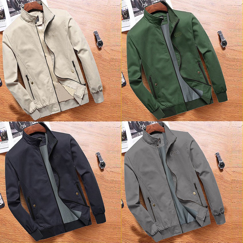 Áo Khoác Kaki Cao Cấp, Áo Khoác Kaki 2 lớp Có Túi Trong Ko Ra Màu