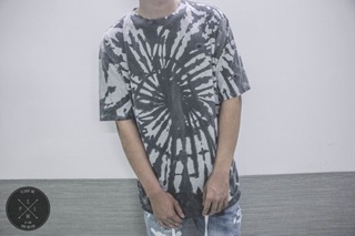 Champion small logo tie dye waxed